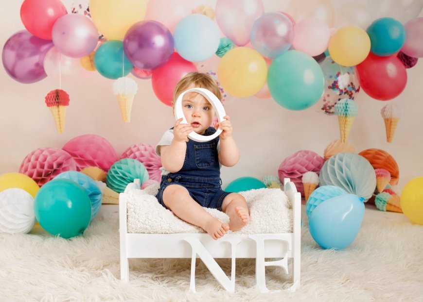 What guidance can be given for selecting thematic styles in a 1st birthday photoshoot?