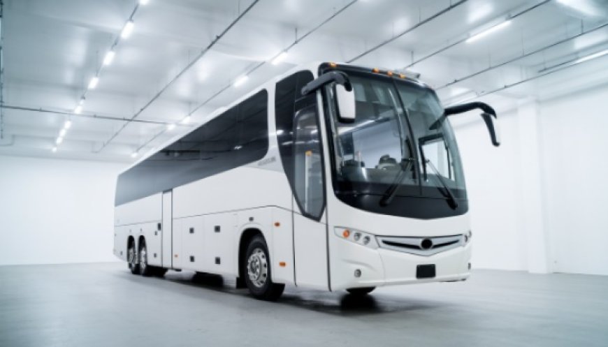 Spacious sports team bus rental in Pearland for away games