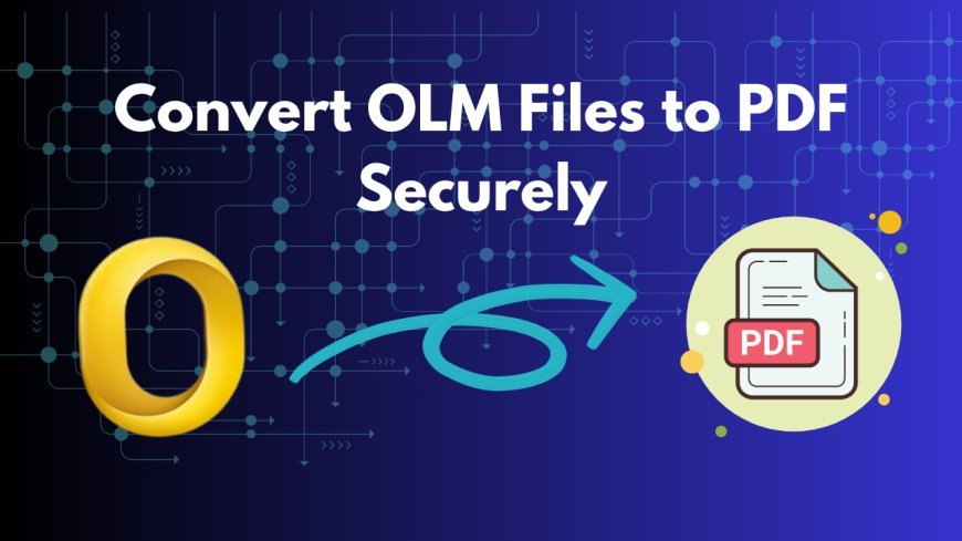 How to Export OLM File to PDF Securely?